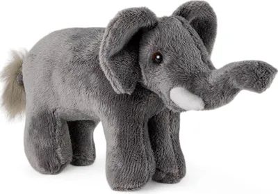 Produktbild von Carl Dick Elefant stehend ca. 16cm lang, ca. 12cm hoch 3411001 Kuscheltier, Plüschtier, Stofftier