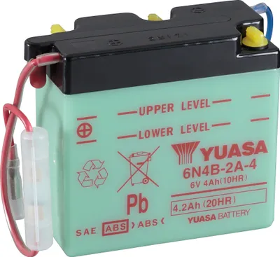 Produktbild von Batterie YUASA 6N4B-2A-4 (DC) ohne Säure 6V/4AH (10 Std.) [102x48x96] Säurefüllmenge 200 ml
