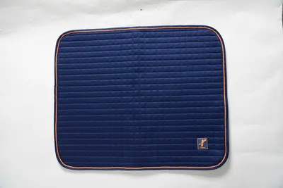 Zdjęcie produktu dla Bucas Therapy Dog Bed Topper - Navy/Orange, Rozmiar: L