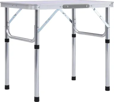 Produktbild von Klappbarer Campingtisch 60 x 45 cm, Aluminium Falttisch mit Tragegriff, Leicht und Tragbar für Camping & Picknick