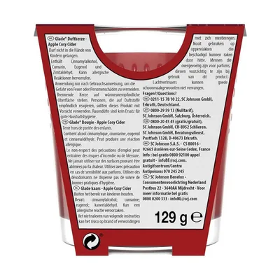 Image de Glade Geurkaars – Apple Cosy Cider 129 gr