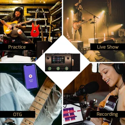 Obrázok produktu pre Multiefektový pedál - Efektový pedál - Gitarový efektový pedál - Simulátor zosilňovača - Procesor efektov