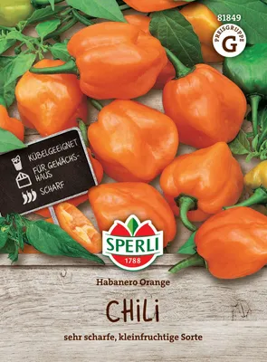 Produktbild von SPERLI Paprikasamen Habanero Orange Capsicum annuum 12 Pflanzen
