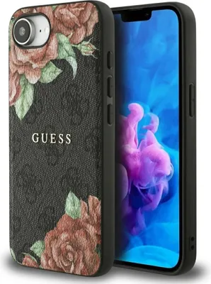 Immagine prodotto di Etui Guess 4G Fiori Stampa Magsafe Do Iphone 16E Czarny