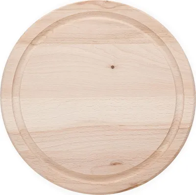 Image de Minna-3125 Planche à découper, hêtre, ronde, avec rainure à jus | 250×16 mm