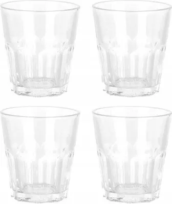 Obrázek produktu pro Sada 4 sklenic Excellent Houseware, žáruvzdorné sklo, 7x8 cm, 180 ml, transparentní