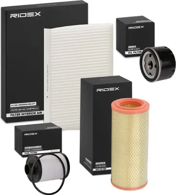Produktbild von RIDEX Filterset Inspektionspaket Filtersatz für FIAT Idea (350) für LANCIA MUSA (350)