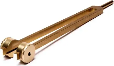 Image de Diapason nerveux 50 Hz couleur or - 14 cm