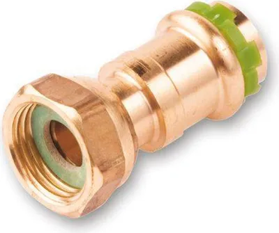 Produktbild von Kupfer Pressfitting Sudo-Press Übergangsverschraubung Innengewinde flachdichend 18 mm - 3/4' Kontur V DVGW