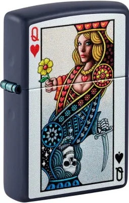 Zdjęcie produktu dla Zapalniczka Zippo Queen Of Hearts Card Unisex Wielokolorowa Metalowa