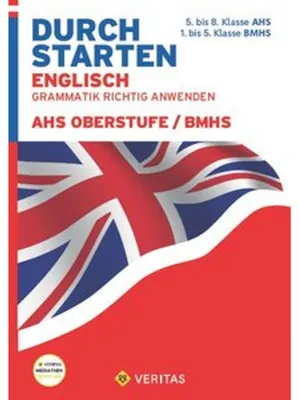 Zdjęcie produktu dla Durchstarten 9.-13. Schuljahr - AHS-O/BHMS - Grammatik - Lernhilfe mit herausnehmbares Lösungsheft