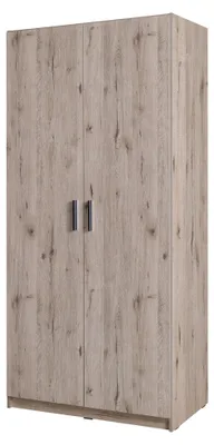 Image de raumhirsch, armoire Wellington en chêne, finition graphit, dimensions : 91 x 54 x 198 cm
