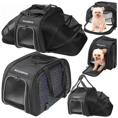 Produktbild von Rockbros Fahrradtasche 30140028001 Transporttasche Für Katzen Und Hunde - Schwarz