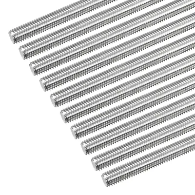 Gewindestange M8 x 350 mm, 1,25 mm Steigung, 304 Edelstahl, 10 Stück