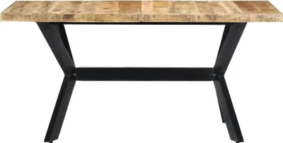 Produktbild von vidaXL Esstisch 140x70x75 cm Raues Mangoholz