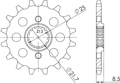 Produktbild von Ritzel Supersprox 520 13Z