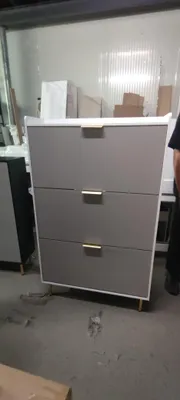 Produktbild von Schuhschrank Schuhregal Schuhkipper platzsparende Schuhaufbewahrung in Weiß aus Holzwerkstoff (MDF/Spanplatte)