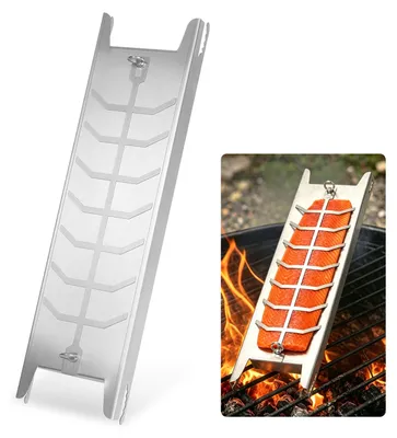 Obrázok produktu pre Vigevee, doska na grilovanie lososa, s maximálnou nosnosťou 2,5 kg, rozmery: 59,5 × 16 × 3,6 cm