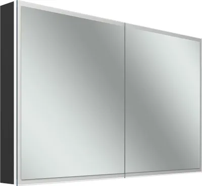 Immagine prodotto di Schneider GLOW D2W armoire de toilette, 2 portes 60/60cm, 1213x136x736mm, éclairage circulaire, Dim2Warm, 218.120.02.44, 218.120.02.44