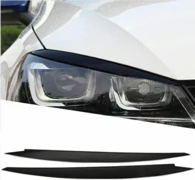 Zdjęcie produktu dla VW GOLF 7 osłony reflektorów spojler złe oko osłona powiek czarny