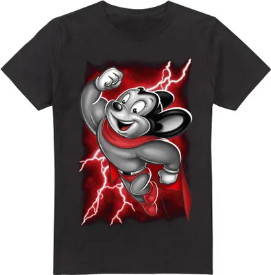 Obrázok produktu pre Mighty Mouse - Tričko "Mighty" pre mužov TV13497 (XXL) (Čierna)