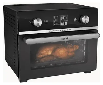 Produktbild von Tefal Easy Fry FW6068, Heißluftfritteuse, 20 l, 6 Person(en), Einzelbild, Schwarz, Drehregler, Berührung