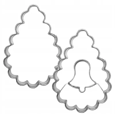 Produktbild von EkoForemki Tropfenform Keks-Ausstecher 4,4 cm Karbiert