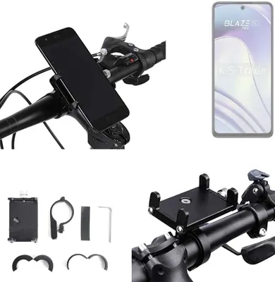Produktbild von K-S-Trade Handyhalterung für das Fahrrad kompatibel mit Lava Blaze Pro 5G Halter Lenkstange Fahrradhalterung Motorrad Bike Mount Befestigung