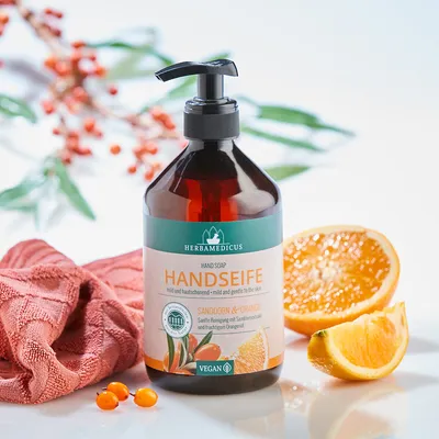 Produktbild von Handseife »Sanddorn & Orange«, 500 ml