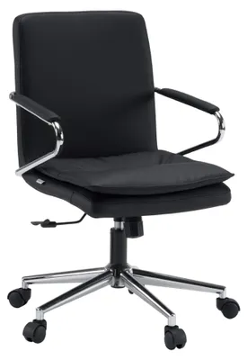 Produktbild von hjh OFFICE Home Office Bürostuhl Rovento Schreibtischstuhl mit Armlehnen Kunstleder Drehstuhl