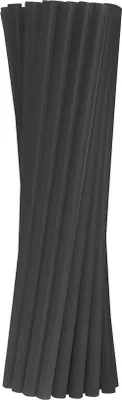 Zdjęcie produktu dla Rurki wielokrotnego użytku, czarne jumbo, 9mm, 240mm, 250szt.
