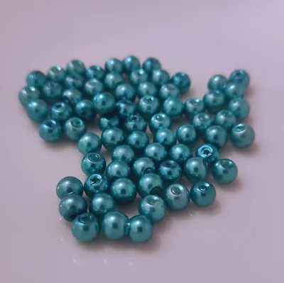 Obrázek produktu pro Glasperlen - Typ 'rund' - 20g - 4 mm - Türkisgrün