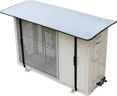Obrázok produktu pre Vonkajšia klimatizačná jednotka vrchný kryt proti prachu kryt proti dažďu ryby vetru odolné AC pre 85 x 40 cm/33,5 x 17in