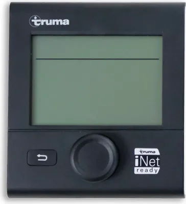 A digital control panel for a heating system.