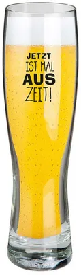 Produktbild von Gilde Weizenbierglas Bierglas Jetzt ist mal Auszeit Glas