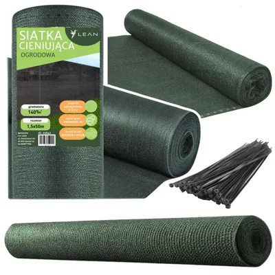 Produktbild von Schattennetz für Zäune, Zaunabdecknetz, Grün, 1,5 m, 50 m, 140 g/m²