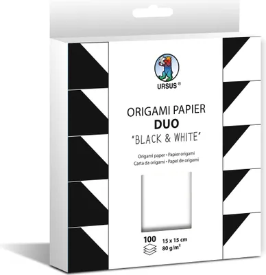 Produktbild von URSUS 2290 55 99F, Papier, Schwarz, Weiß, 80 g/m², 150 mm, 150 mm, 100 Stück(e)