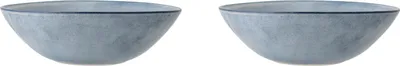 Produktbild von 2er Set Servierschüssel, Schalen Sandrine blau D. 32cm Steingut Bloomingville