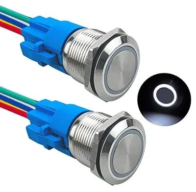 Zdjęcie produktu dla Przełącznik ciśnieniowy 19 mm 12V 24V dla samochodu motocyklu stal