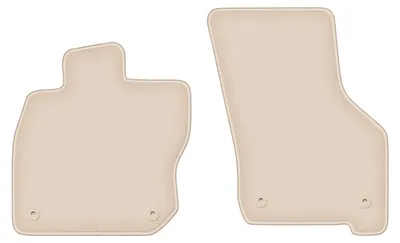 Produktbild von DURBAN Beige Velours-Fußmatten vorne für Volkswagen Golf VIII eTSI Alltrack, Schrägheck, Kombi, Variant (2020-)