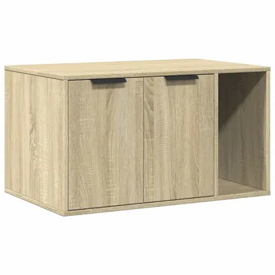 Image de vidaXL Bac à litière Chêne Sonoma 80x50x45 cm Bois composite