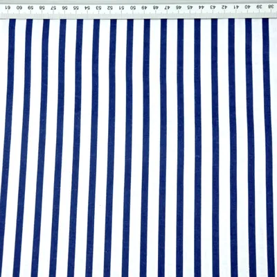 Produktbild von 100% Baumwolle Streifen marineblau