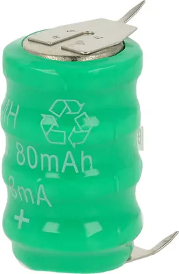 Produktbild von vhbw NiMH Ersatz Knopfzellen-Akku (80 mAh, 4,8 V, NiMH)