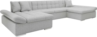 Produktbild von MIRJAN24 Ecksofa Alia Premium mit Regulierbare Armlehnen, U-Form Schlafsofa vom Hersteller mit Zwei Bettkasten (Manza 83)
