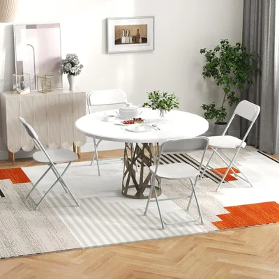 Zdjęcie produktu dla Składane krzesła - Krzesła składane - Krzesła rozkładane - Krzesła do siedzenia - Krzesła do jadalni - Zestaw 4 sztuk