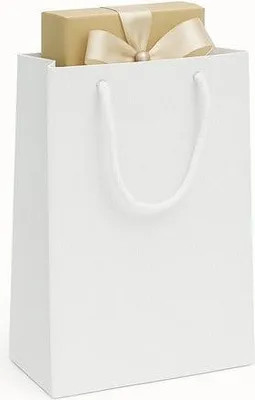 Produktbild von Papiertüten 170x70x250 Weiß Prazek