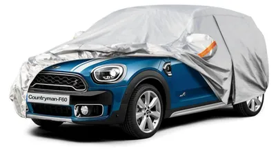 Zdjęcie produktu dla Pokrowiec samochodowy, wodoodporny i oddychający, dla Mini Countryman F60, lata produkcji 2017-2022, kolor srebrny