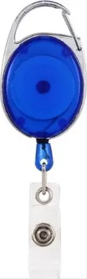 Produktbild von CHPN - Schlüsselanhänger - Ausziehbarer Schlüsselanhänger - CordKeychain - Schlüsselanhänger - Schlüsselband - Kartenhalter - Mit Kartenschlaufe - Blau/Transparent