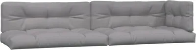 Image de vidaXL Coussin pour palette 5 pcs. tissu gris