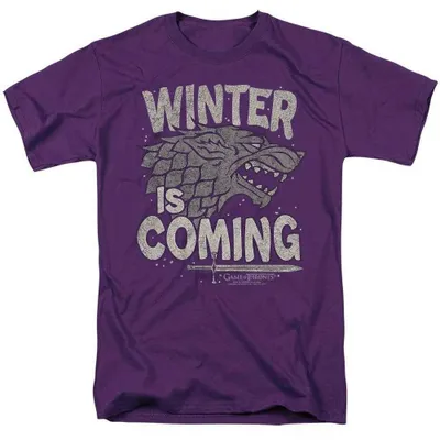 Produktbild von Game of Thrones - "Winter Is Coming" T-Shirt für Herren/Damen Uni TV38365 (XL) (Violett)